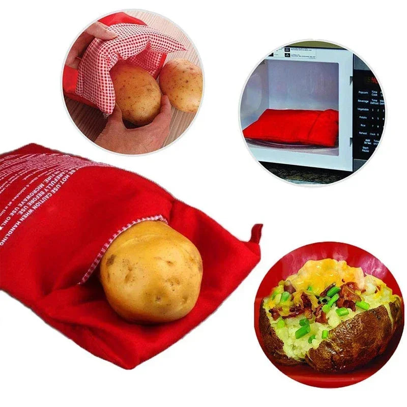 Potato Bag Reusable Fast Microwave Cooking Bag Baked